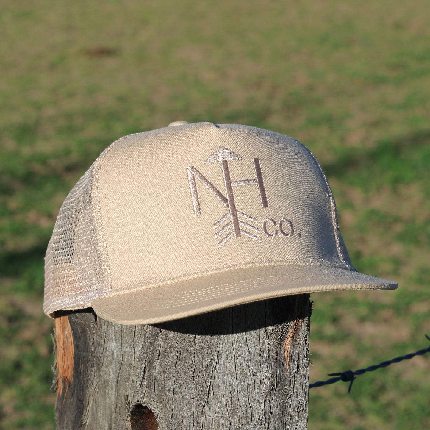 Beige NHco Logo Cap