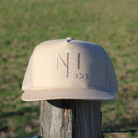 Beige NHco Logo Cap